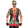 Biker Tattoo Vest Men's Christmas Ugly Christmas Sweater Longsleeve Shirt-Cyberteez