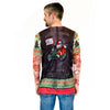 Biker Tattoo Vest Men's Christmas Ugly Christmas Sweater Longsleeve Shirt-Cyberteez