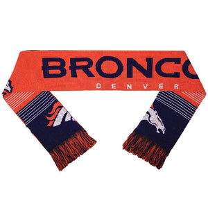 Denver Broncos NFL SPLIT LOGO Reversible Scarf-Cyberteez
