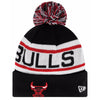 Chicago Bulls NBA New Era Biggest Fan Redux Pom Beanie Knit Hat-Cyberteez