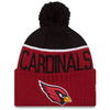 Arizona Cardinals NFL New Era On Field Sport Knit 2015-16 Pom Beanie Knit Hat Cap-Cyberteez