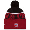 Arizona Cardinals NFL New Era On Field Sport Knit 2015-16 Pom Beanie Knit Hat Cap-Cyberteez