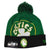 Boston Celtics NBA New Era Woven Biggie Pom Beanie Knit Hat