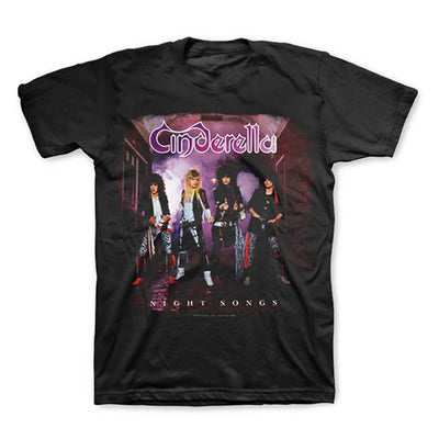 Cinderella Night Songs Album Cover Glam Band T-Shirt