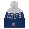 Indianapolis Colts NFL New Era On Field Sport Knit 2015-16 Pom Beanie Knit Hat Cap-Cyberteez