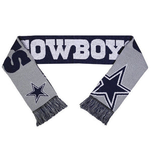 Dallas Cowboys NFL SPLIT LOGO Reversible Scarf-Cyberteez
