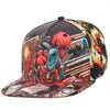 Deadpool Sublimated Snapback Adjustable Hat Cap-Cyberteez