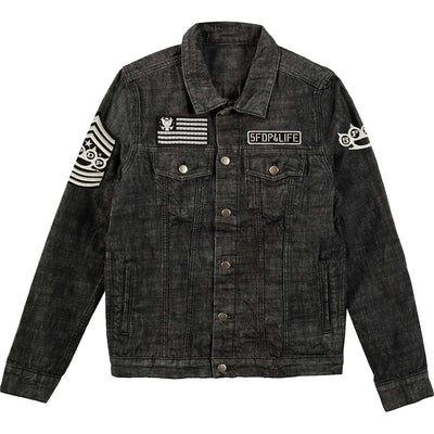 Five Finger Death Punch American Capitalist Eagle Logo Denim Jacket