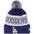 Los Angeles Dodgers MLB New Era Biggest Fan Redux Pom Beanie Knit Hat