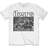 Doors Stage Floored Jim Morrison Photo White T-Shirt-Cyberteez