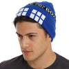 Dr Who Tardis Phone Booth Beanie Knit Hat Cap-Cyberteez
