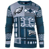 Philadelphia Eagles NFL Ugly Sweater Patches Crewneck Sweatshirt-Cyberteez