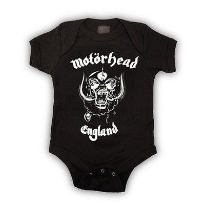 Motorhead England Kids Infant Childrens Onesie