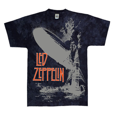 Led Zeppelin Exploding Blimp Tie Dye T-Shirt