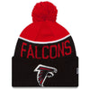 Atlanta Falcons NFL New Era On Field Sport Knit 2015-16 Pom Beanie Knit Hat Cap-Cyberteez