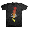 Fender Guitars Flaming Stratocaster Head Stock T-Shirt-Cyberteez