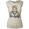 Misfits Classic Fiend Skull Distressed Sleeveless Women's Muscle Tank T-Shirt-Cyberteez