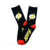 Flash Bolt Logo Crew Socks-Cyberteez