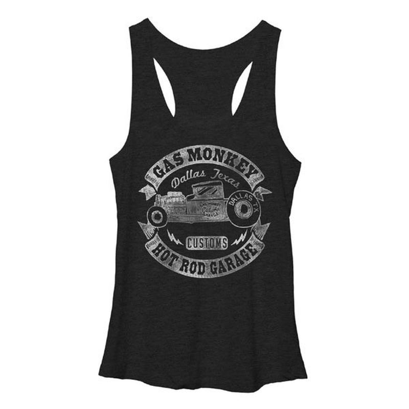 Gas Monkey Garage Customs Women's Fast N Loud Racer Back Tank Top-Cyberteez