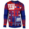 New York Giants NFL Ugly Sweater Patches Crewneck Sweatshirt-Cyberteez