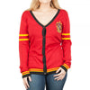 Harry Potter Gryffindor Crest Women's Cardigan V-Neck Sweater-Cyberteez