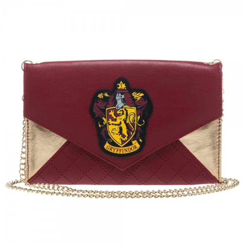 Harry Potter Gryffindor Women's Envelope Clutch Wallet w/ Chain-Cyberteez