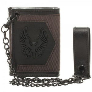Halo 5 Logo Tri-Fold Chain Wallet-Cyberteez