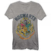 Harry Potter Hogwarts Crest Logo Gray Women's T-Shirt-Cyberteez