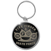 Five Finger Death Punch Knuckle Logo Metal Keychain Keyring-Cyberteez