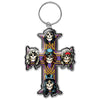 Guns N Roses Cross Appetite For Destruction Metal Keychain Keyring-Cyberteez