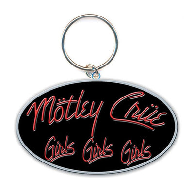 Motley Crue Girls Girls Girls Metal Keychain Keyring