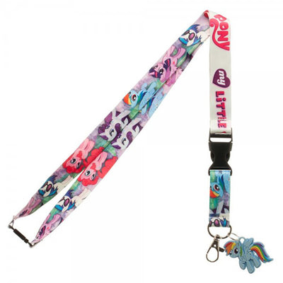 My Little Pony Characters Logo Lanyard w/ Rainbow Dash Charm
