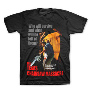 Texas Chainsaw Massacre Leatherface Movie Poster T-Shirt-Cyberteez