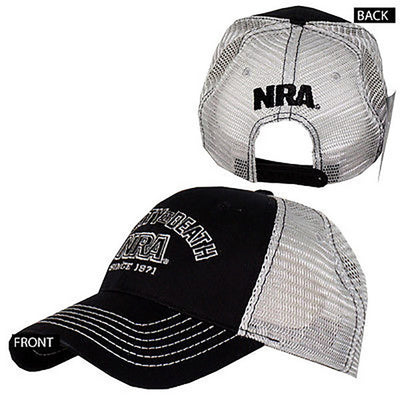 NRA National Rifle Association Liberty Or Death Logo Adjustable Snapback Hat Cap