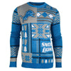 Detroit Lions NFL Ugly Sweater Patches Crewneck Sweatshirt-Cyberteez
