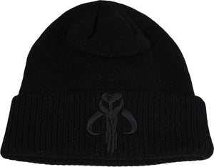 Star Wars Boba Fett Mandalorian Fold Cuff Beanie Knit Hat Cap-Cyberteez