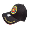 US Marine Corps Hat Seal Logo The Few The Proud Black Adjustable Cap-Cyberteez
