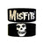 Misfits Fiend Skull Logo Silicone Rubber Wristband
