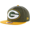 Green Bay Packers NFL LOGO GRAND New Era 9FIFTY Snapback Hat-Cyberteez