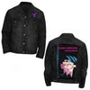 Black Sabbath Paranoid Motion Trails Creature Custom Denim Jacket-Cyberteez