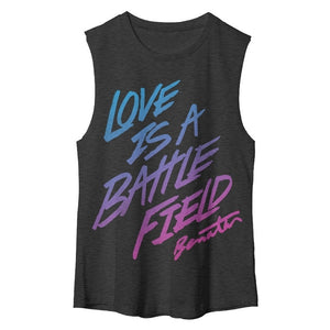 Pat Benatar Love Is A Battlefield Women's Tank Top Muscle T-Shirt-Cyberteez