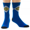 Mighty Morphin Power Rangers BLUE Adult Crew Socks-Cyberteez