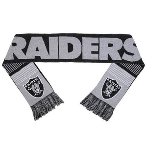 Oakland Raiders NFL SPLIT LOGO Reversible Scarf-Cyberteez