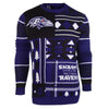Baltimore Ravens NFL Ugly Sweater Patches Crewneck Sweatshirt-Cyberteez