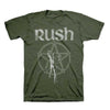 Rush Starman Army Green T-Shirt-Cyberteez