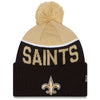 New Orleans Saints NFL New Era On Field Sport Knit 2015-16 Pom Beanie Knit Hat Cap-Cyberteez