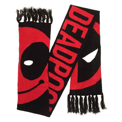 Deadpool Logo Adult Jacquard Knit Scarf Marvel