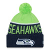Seattle Seahawks NFL New Era On Field Sport Knit 2015-16 Pom Beanie Knit Hat Cap-Cyberteez