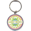 Beatles Sgt Pepper Logo Metal Keychain Keyring-Cyberteez