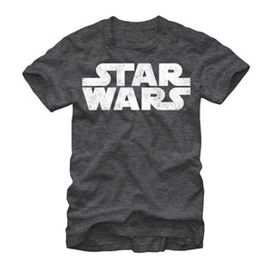 Star Wars Simplest Logo Distressed T-Shirt-Cyberteez